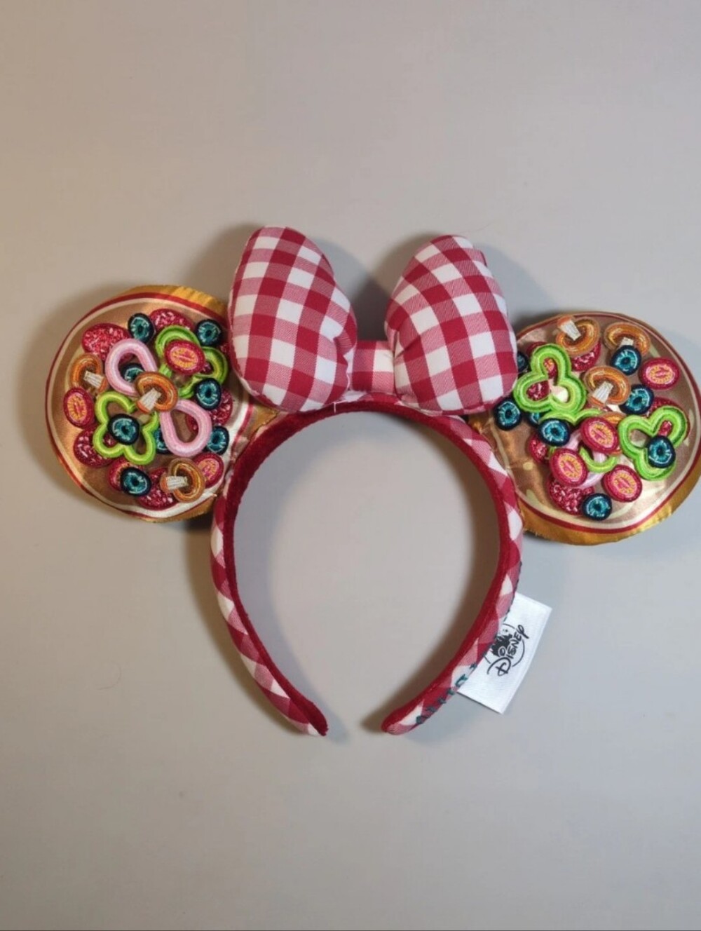 Tokyo Disney Sea Resort Minnie Ears Pizza Plush Mickey Headband